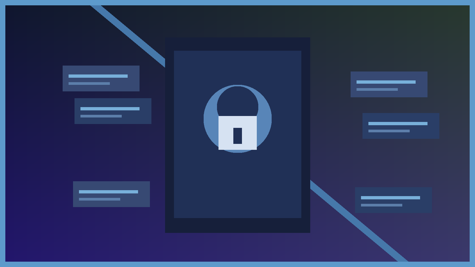 Non-explicit editorial illustration of a secured phone login vault, password cards, and privacy lock for adult platform account safety.