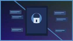 Non-explicit editorial illustration of a secured phone login vault, password cards, and privacy lock for adult platform account safety.