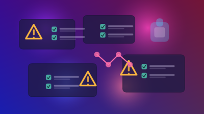 Abstract adult creator subscription safety checklist with warning cards, profile tiles, billing shield, and privacy lock.