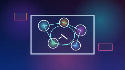 Abstract non-explicit verified link map with creator profile cards, warning tiles, and a privacy shield for finding official adult creator links safely.