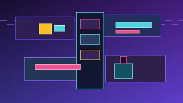 Abstract phone notification cards, privacy lock, and muted alerts representing adult creator notification privacy.