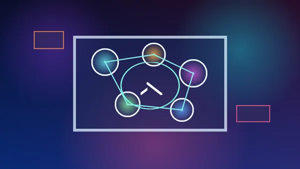 Abstract non-explicit verified link map with creator profile cards, warning tiles, and a privacy shield for finding official adult creator links safely.
